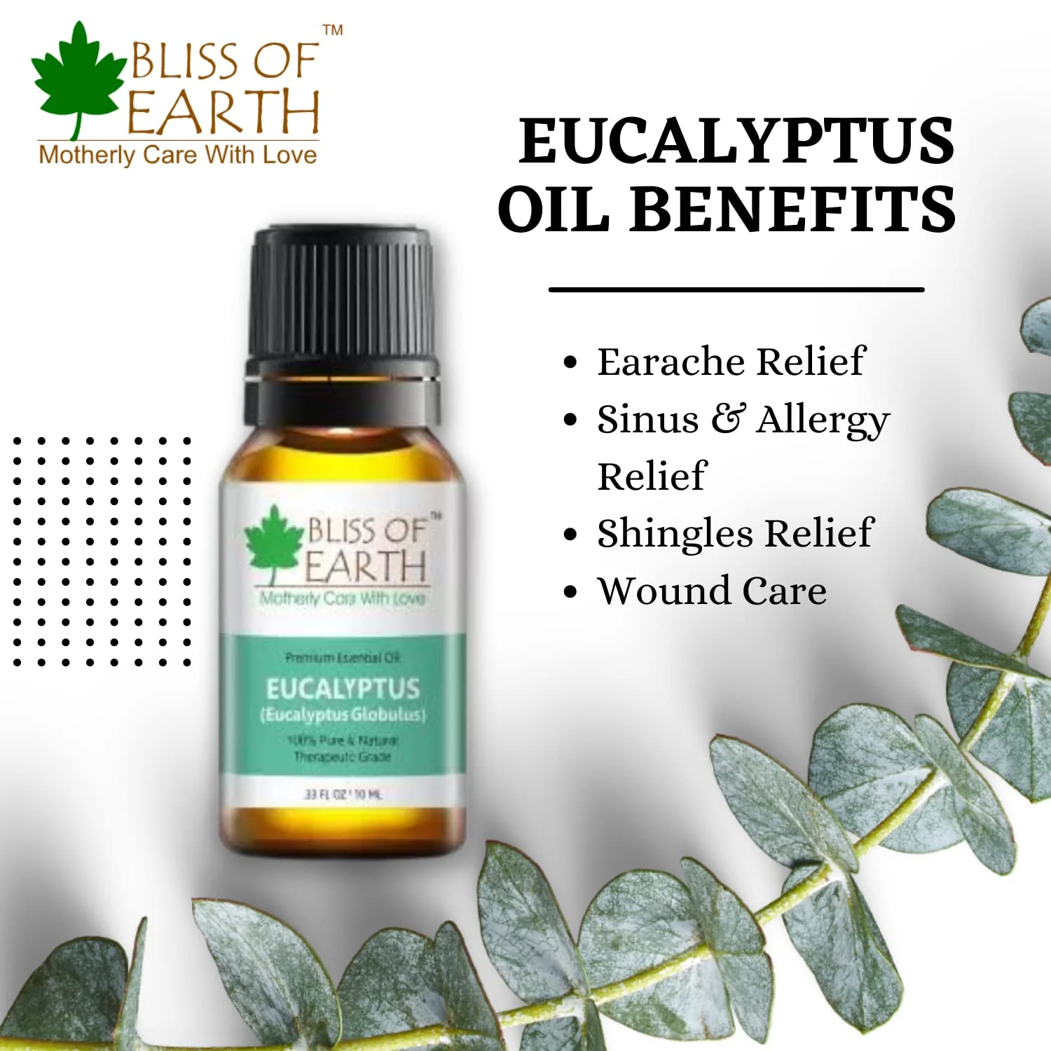 Bliss of Earth 100% Pure Eucalyptus & Cedarwood Essential Oils Combo (10ml) for Mosquito & Bug Repelling (Pack of 2) - Image 10