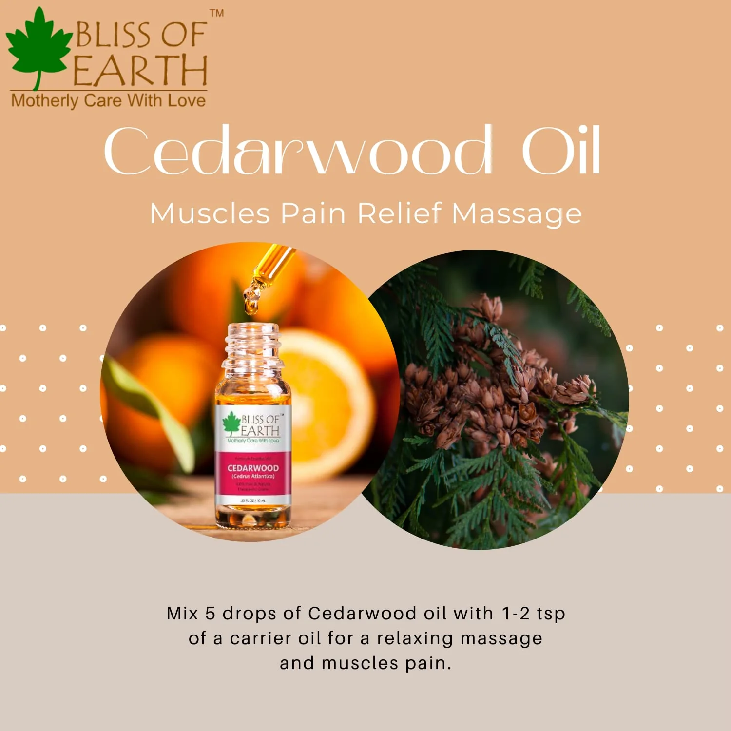Bliss of Earth 100% Pure Eucalyptus & Cedarwood Essential Oils Combo (10ml) for Mosquito & Bug Repelling (Pack of 2) - Image 7