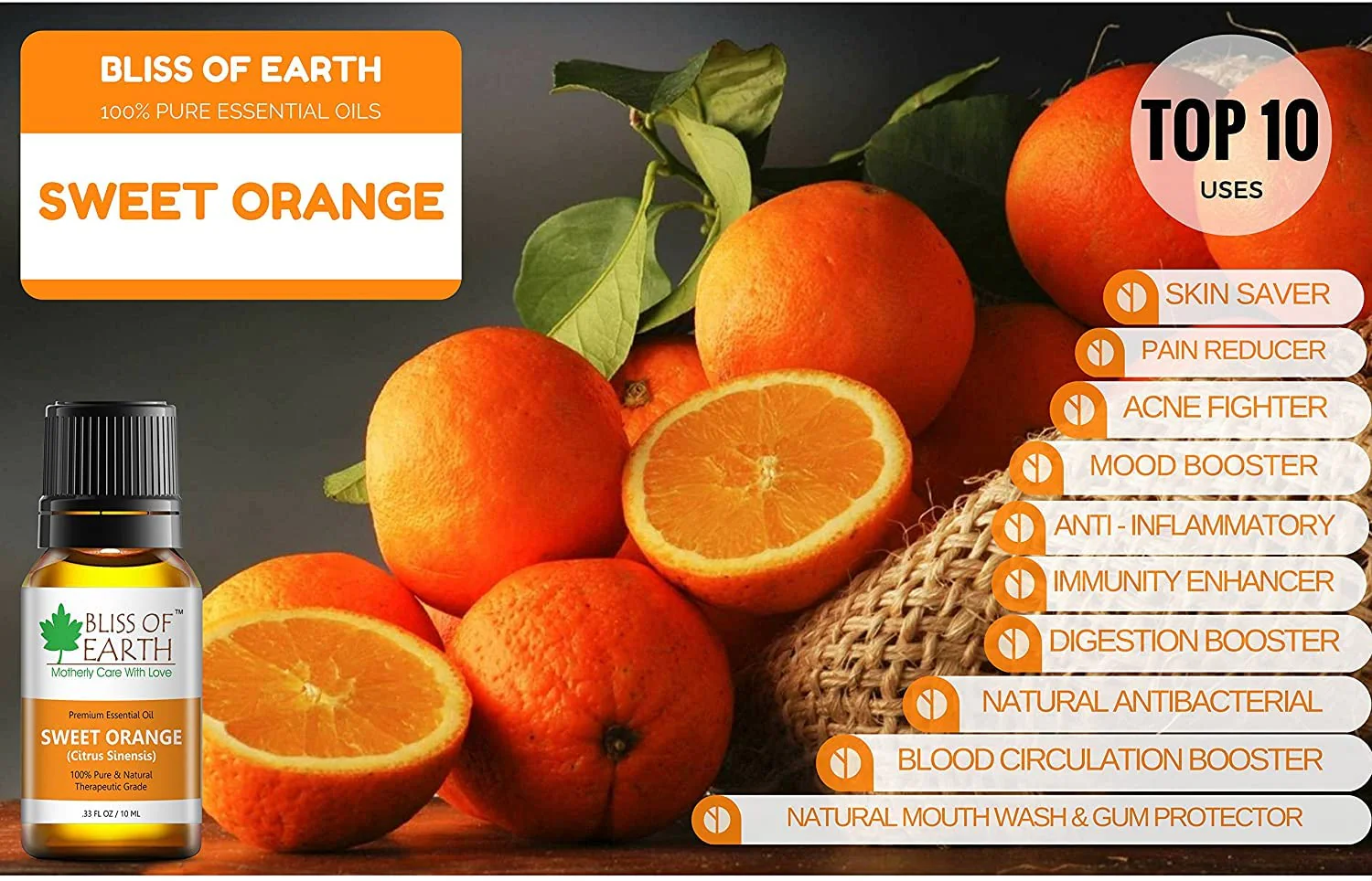 Bliss of earth 100% Pure Lavender Essential Oil & Sweet Orange Natural Essential oil combo (10ml) therapeutic Grade (pack of 2) - Image 8