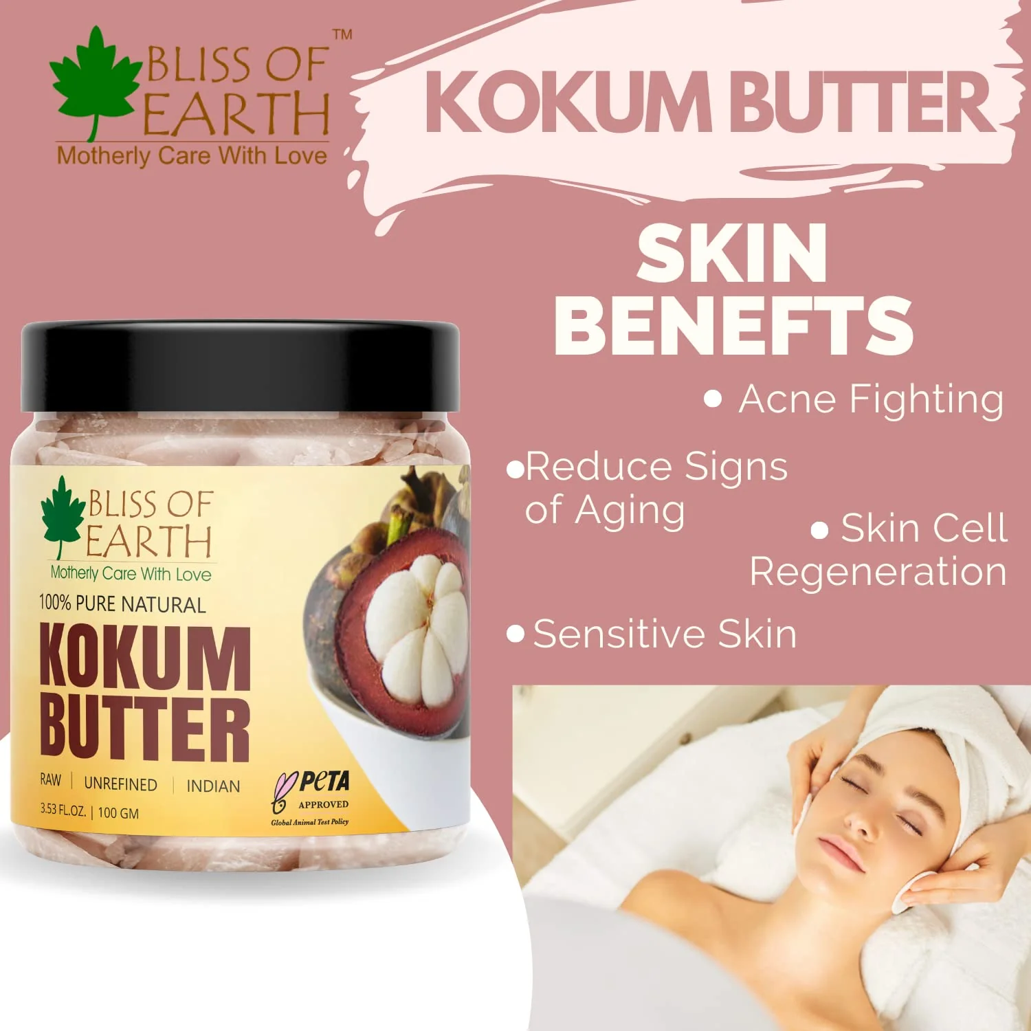 Kokum Butter Raw, 200GM Refill Pack - Image 3