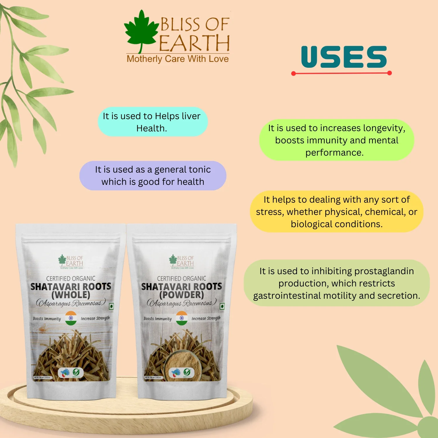 Shatavari Root Whole & Powder Organic - Image 4